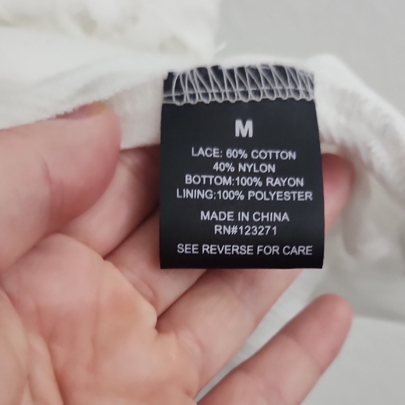 J for Justify White Lace Tiered Camisole - Picture 12 of 12